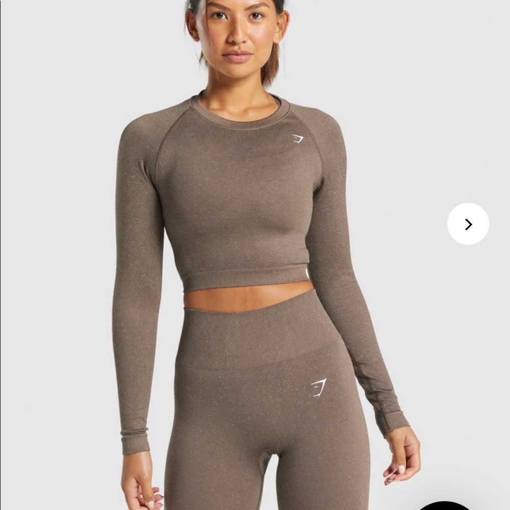 gymshark adapt flex seamless long sleeve crop top
